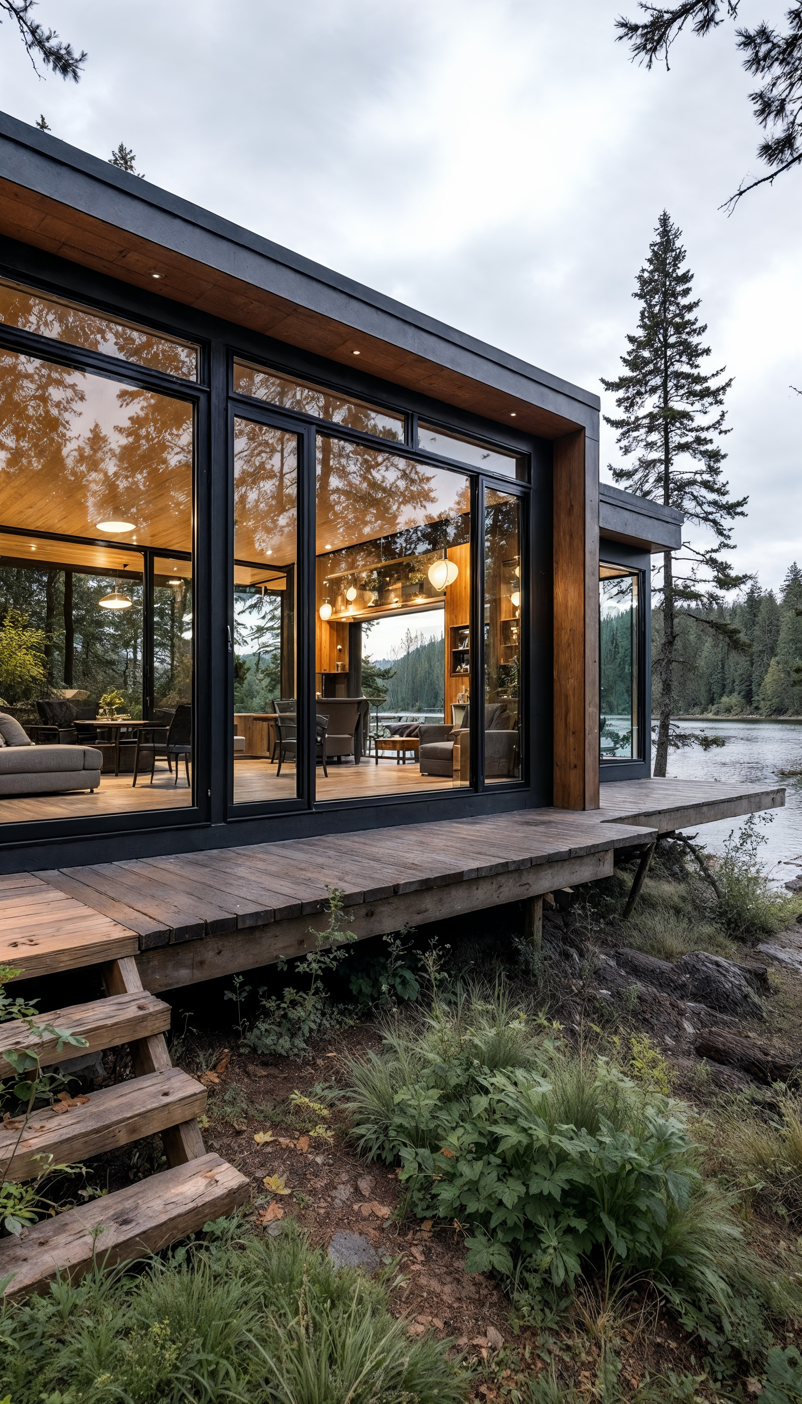 Modern modular home exterior